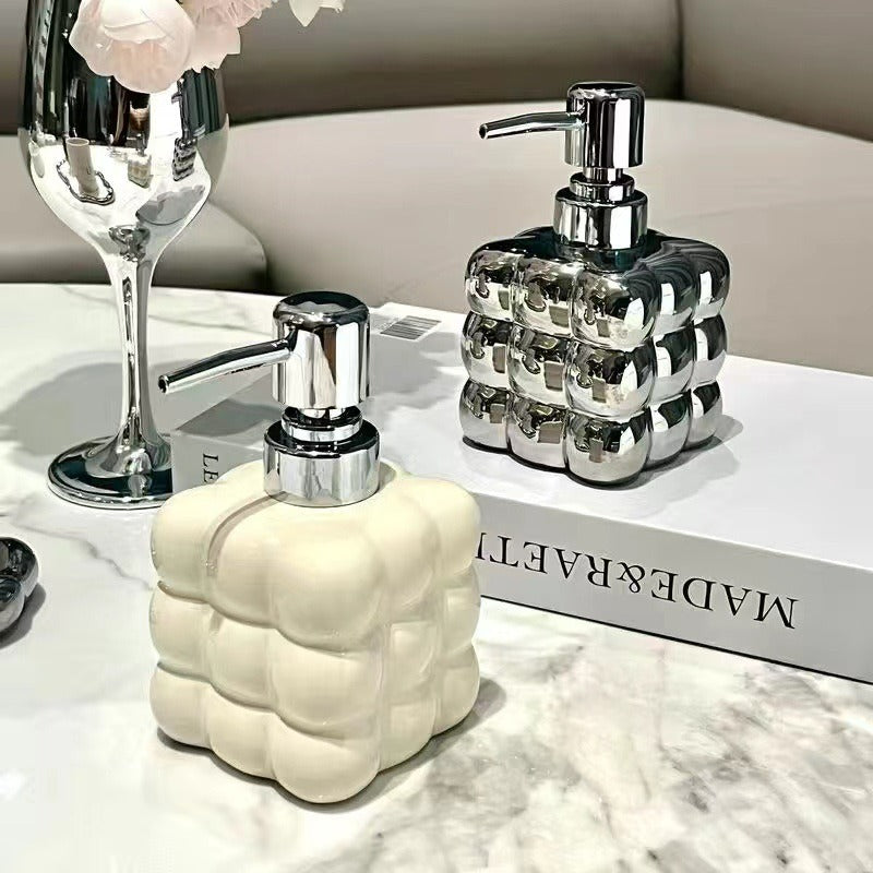 Light Luxury Bathroom Lotion Push-Up Dispenser Bottle