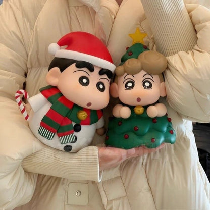 Crayon Shin-chan Christmas Figurines – Adorable Holiday Décor & Perfect Gift Choice!