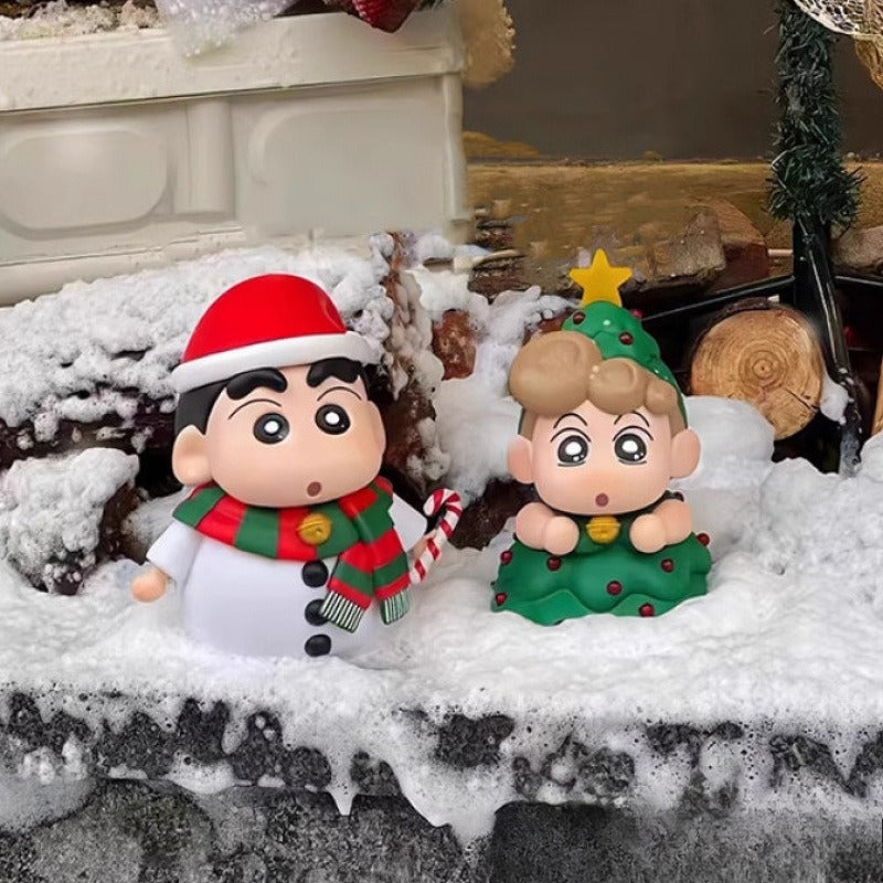 Crayon Shin-chan Christmas Figurines – Adorable Holiday Décor & Perfect Gift Choice!