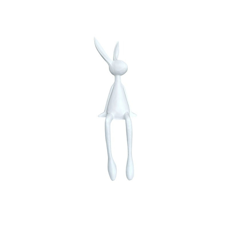 Rabbit sitting ornament desktop decoration - for a variety of styles, hand-polished, stylish and simple