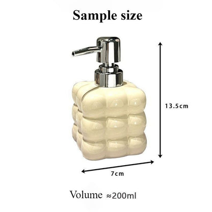 Light Luxury Bathroom Lotion Push-Up Dispenser Bottle