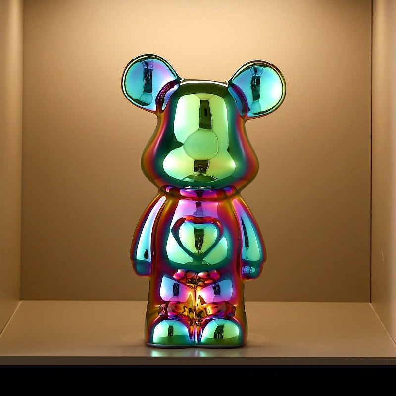 Violent Bear Light Luxury Ceramic Ornament - Multi-purpose, Multi-color Available