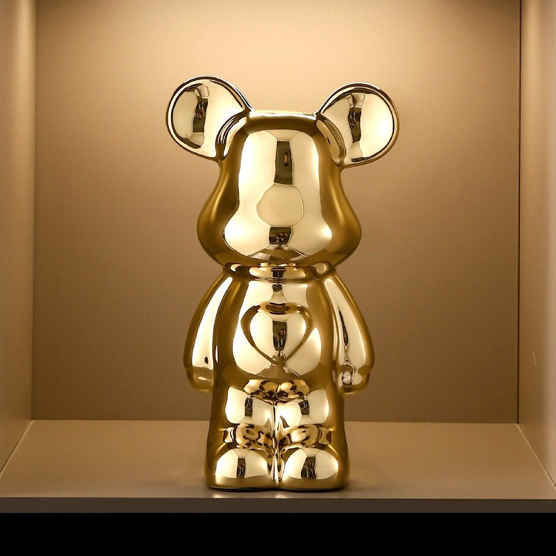 Violent Bear Light Luxury Ceramic Ornament - Multi-purpose, Multi-color Available