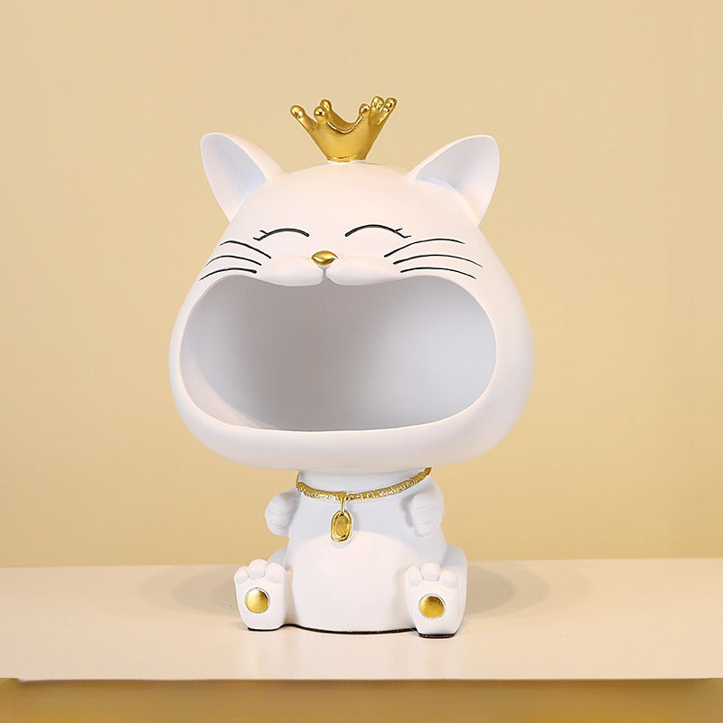 Big Mouth Cat Storage Ornament - cute shape, safe and odorless