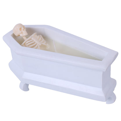 Skeleton Bathtub Aromatherapy Candle — Perfect for Halloween, Spooky Design with Cozy Fragrance